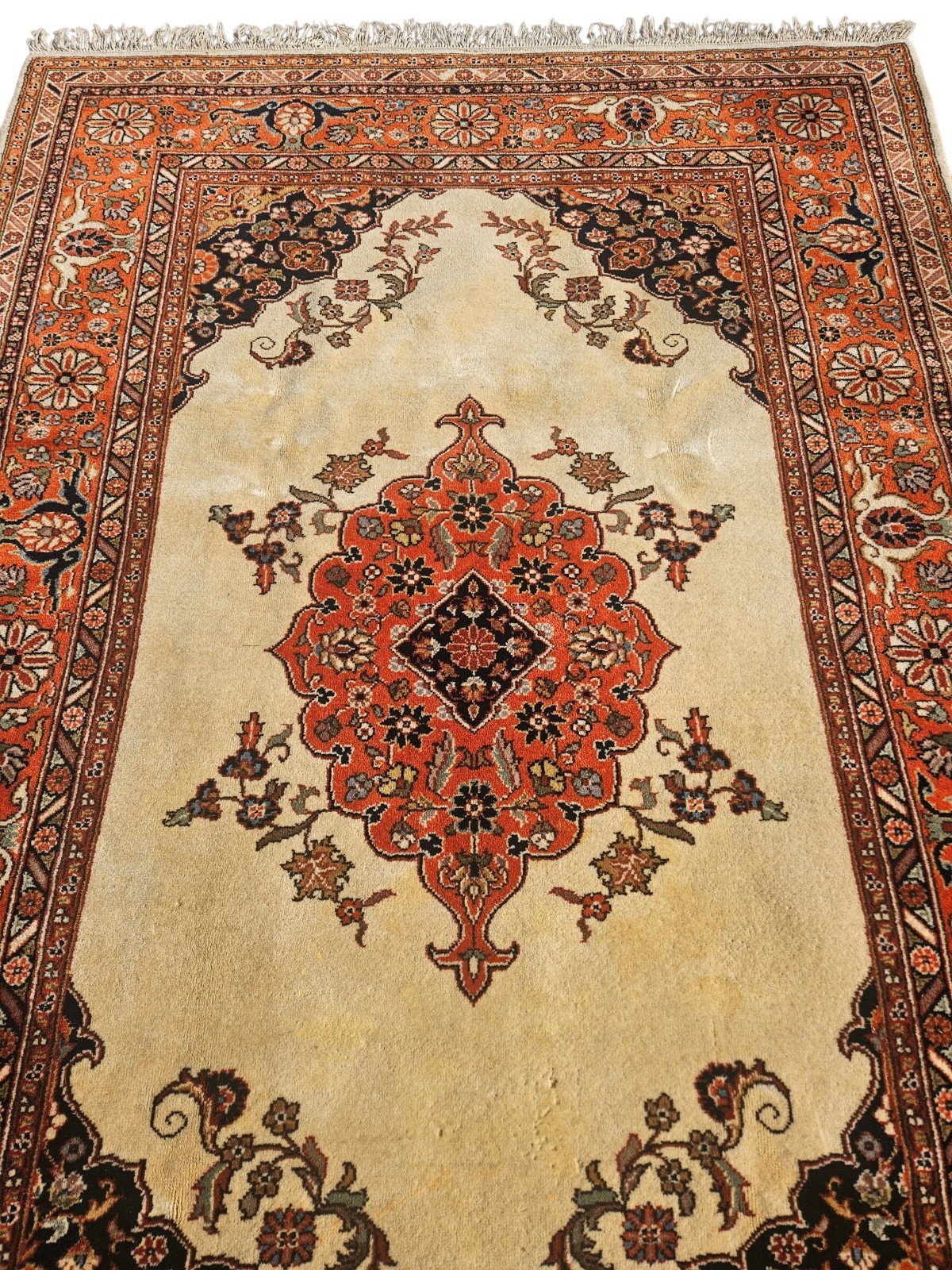 Vintage Hand Knotted Rug 6x9 Ft See Pictures for Condition No Reserve gallery