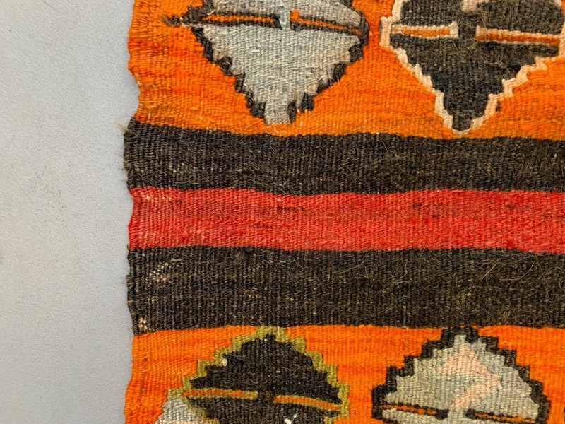Small Vintage Turkish Kilim Rug 113x84 cm Wool Kelim gallery