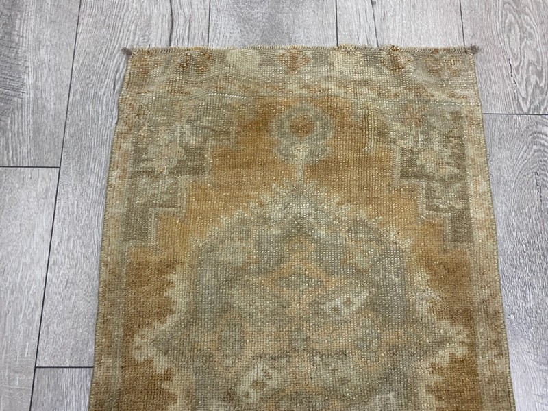 Faded rug, Muted rug, Turkish vintage rug, Small rug, Boho rug, 1.7 x 2.8 ft gallery
