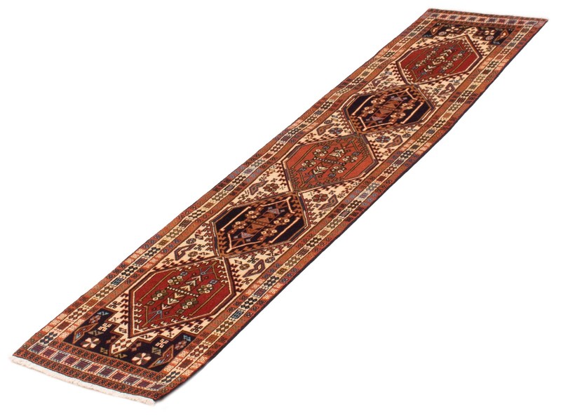 Vintage Hand-knotted Runner Rug 2'1" x 9'2" Traditional Oriental Wool Carpet gallery