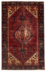 Vintage Traditional Hand-Knotted Area Rug 3’11” x 6’3″ Oriental Wool Carpet