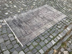 Home Decor Rug, Turkish Vintage Rug, Boho Decor Rug, Oushak 3,6 x 6,1 ft