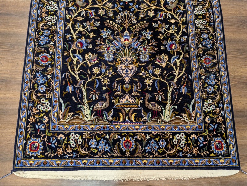 Per'sian Tree of Life Rug 4x6, Navy Blue, Birds & Animal Pictorials gallery