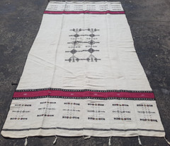 Vintage Handmade Fulani Wool Kilim Rug Carpet 240×132 cm