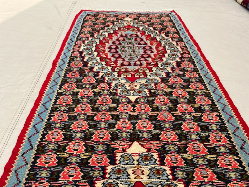 2.5x8.5 Stunning Vintage Super Fine Quality Senneh Knots Oriental Hallway Runner gallery