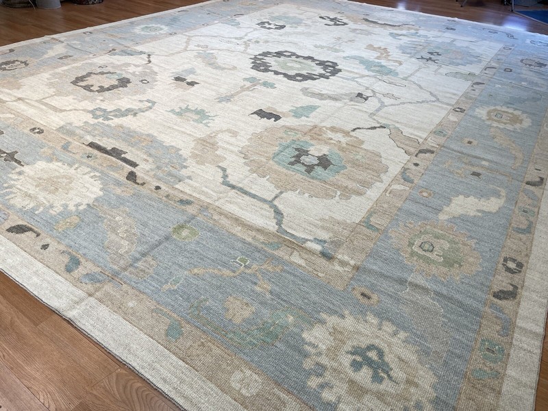 Vivid Oushak - Vintage Turkish Rug - Tribal Carpet - 13 x 17 ft. gallery