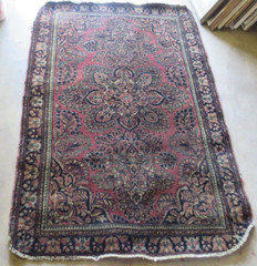 GORGEOUS 1910 ANTIQUE HAND KNOTTED PERSIAN SAROUK RUG