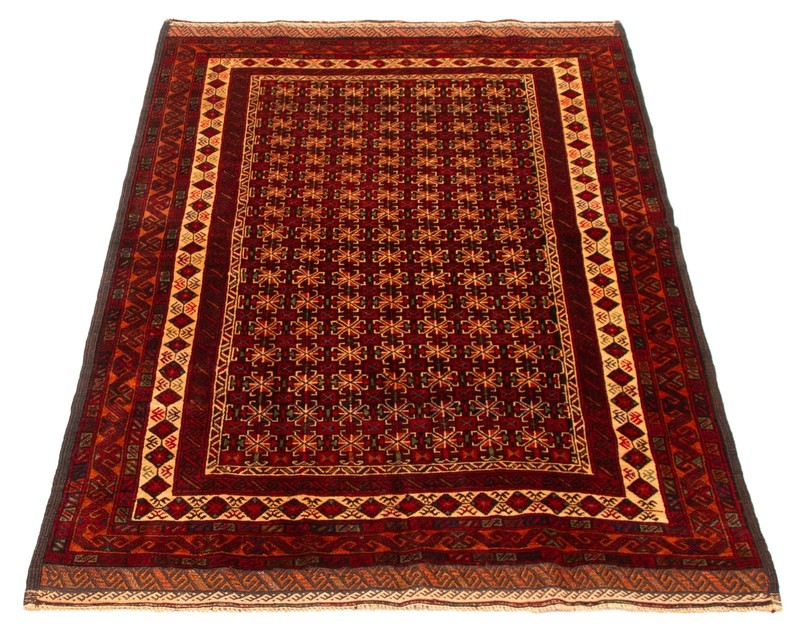 Vintage Traditional Hand-Knotted Area Rug 4'3" x 6'11" Oriental Wool Carpet gallery