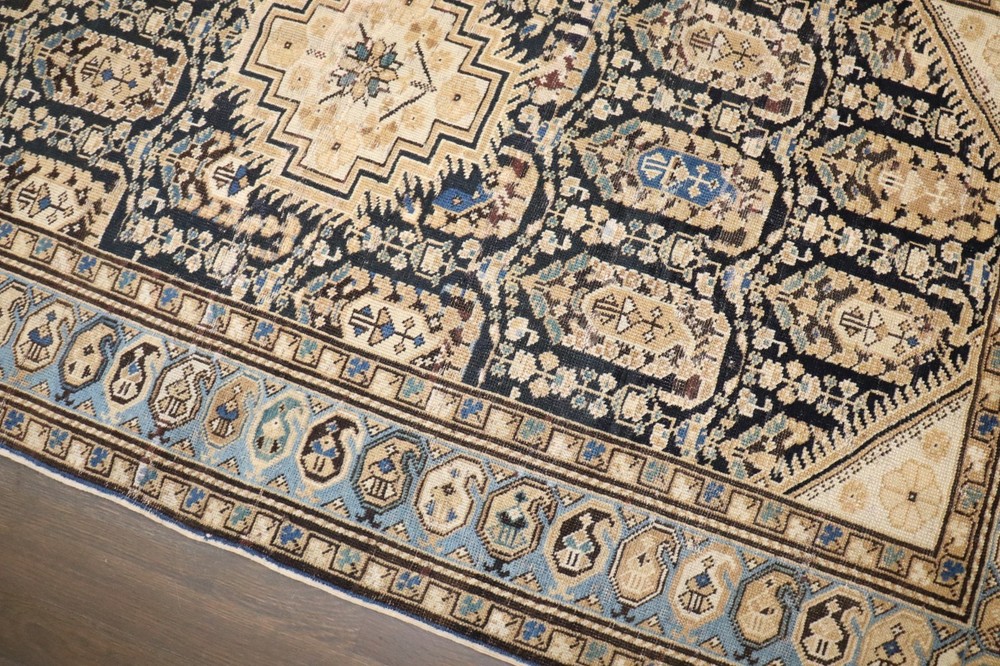 Antique Caucasian Kazak Baku Chila Shirvan Gendje Rug Size 3'2''X5'1''