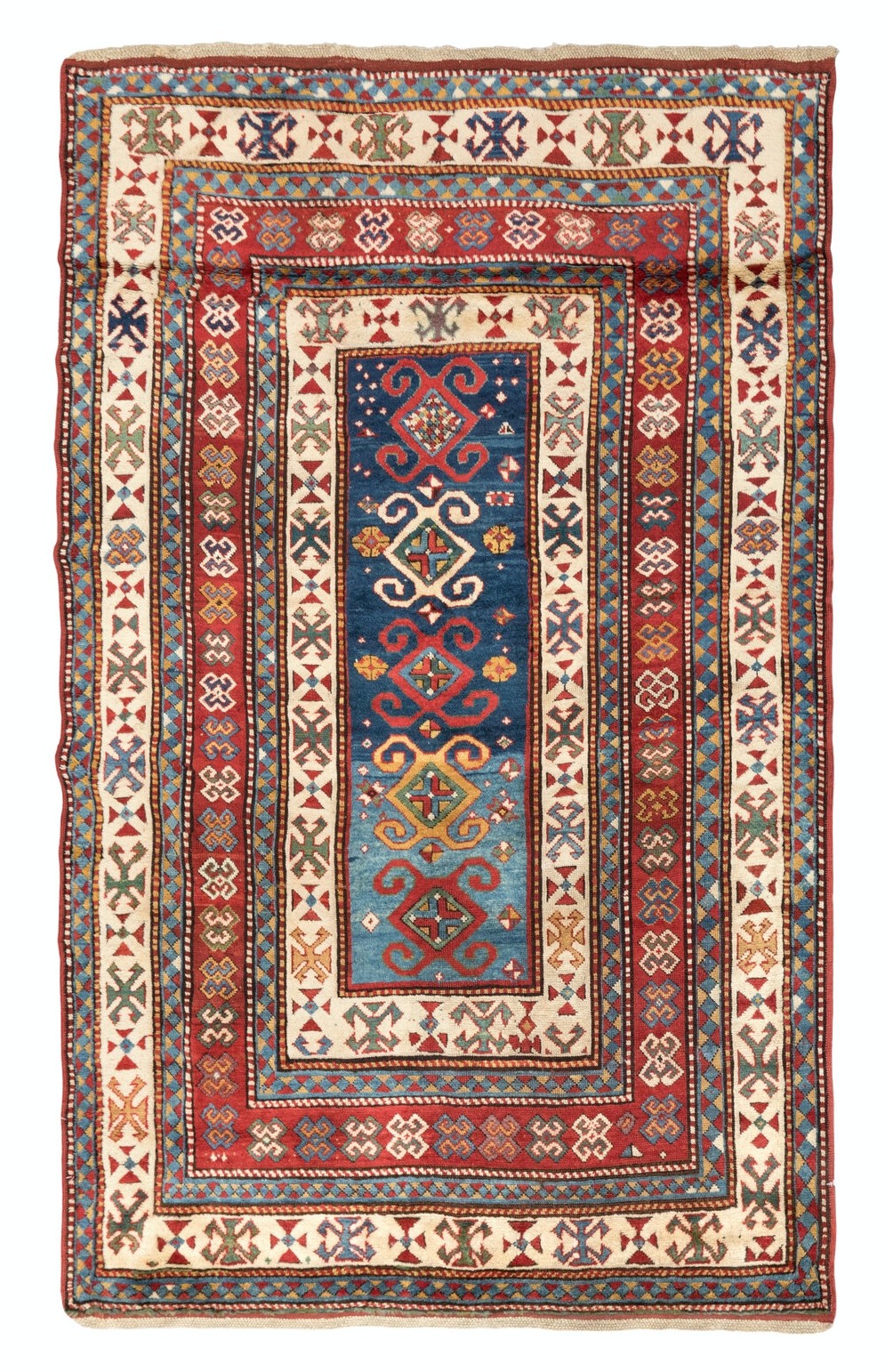 5x7.7 Ft A Superb Antique Caucasian Kazak Rug in Excellent Original Condition gallery