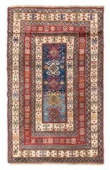 5×7.7 Ft A Superb Antique Caucasian Kazak Rug in Excellent Original Condition