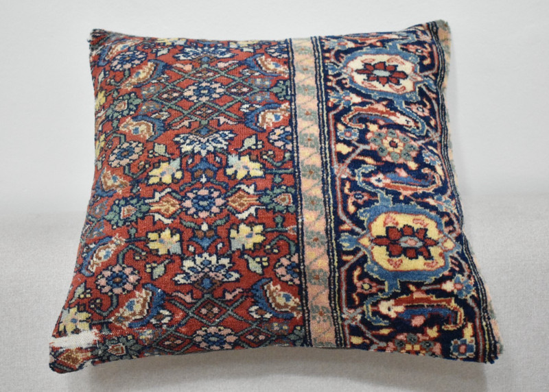 Antique Pillow Cover Sofa Rug 16'' x 16'' Made of Antique Cushion Cover Carpet gallery