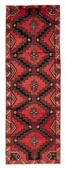 3’6″ x 9’10” Vintage Hand-knotted Runner Rug Traditional Oriental Wool Carpet