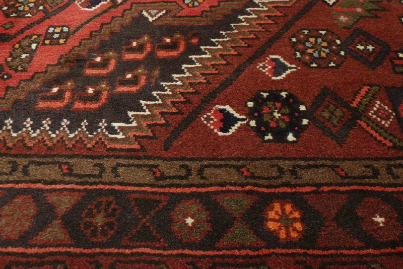 Vintage 3'4" x 4'11" Traditional Hand Knotted Vegetable Dye Wool Area Rug gallery