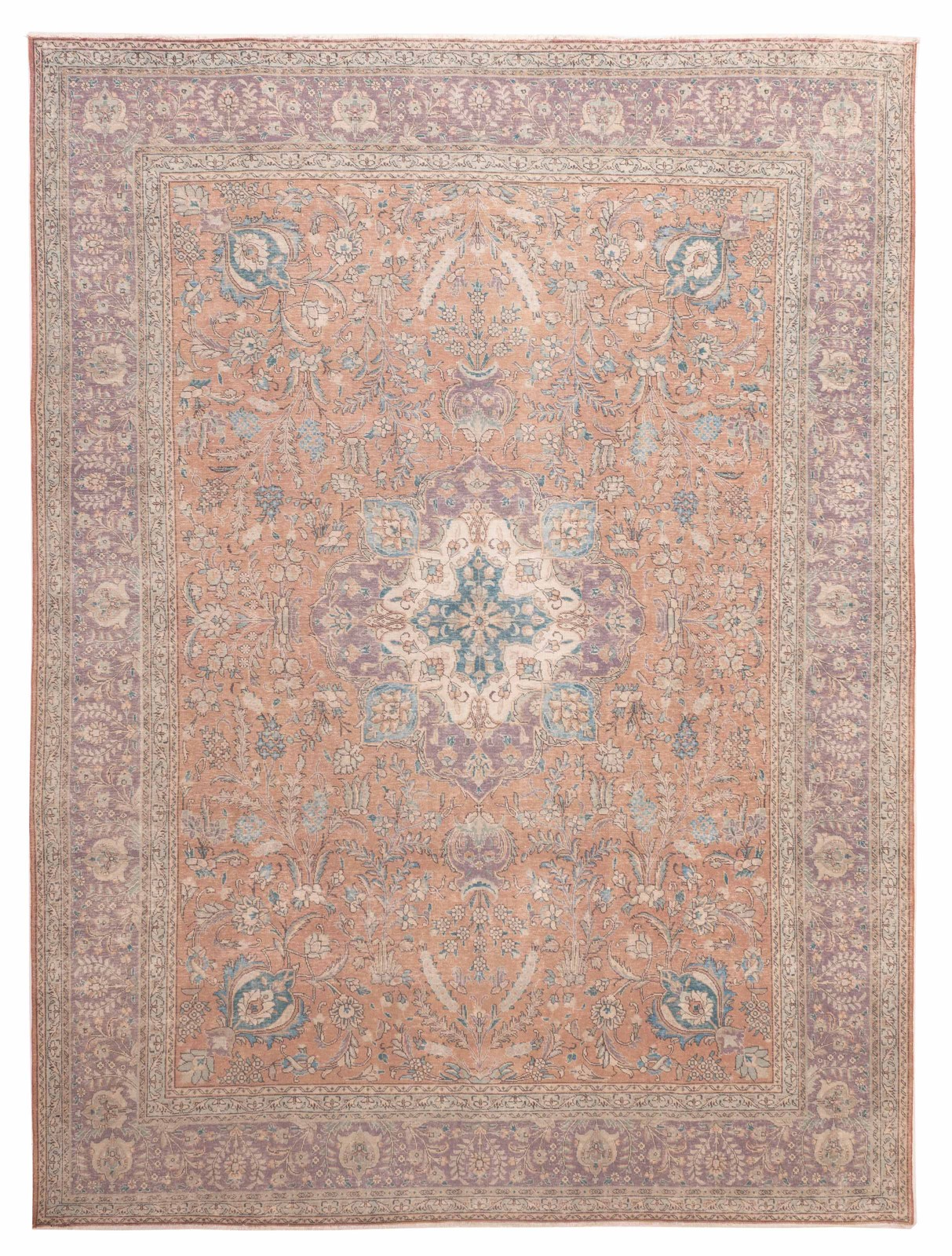 Vintage 9'9" x 13'0" Traditional Hand Knotted Vegetable Dye Wool Area Rug gallery