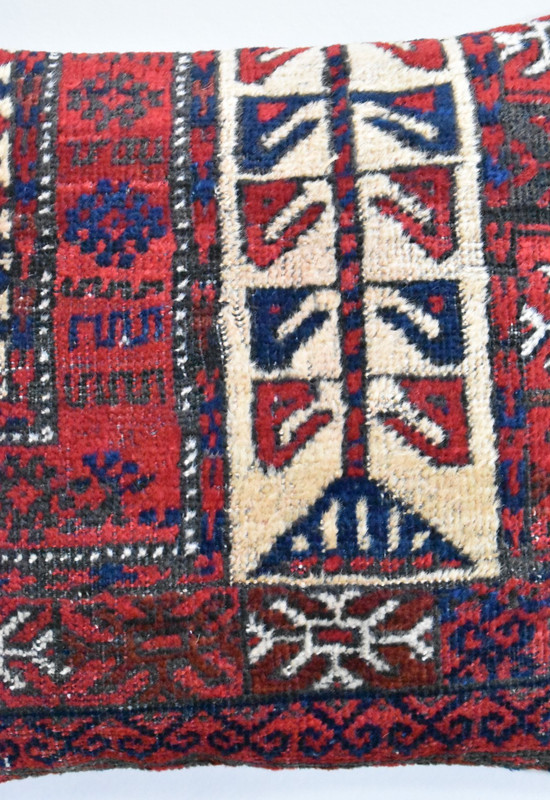 Antique Tribal Pillow Cover Sofa Rug 16'' x 16'' Made Of Antique Cushion Carpet gallery