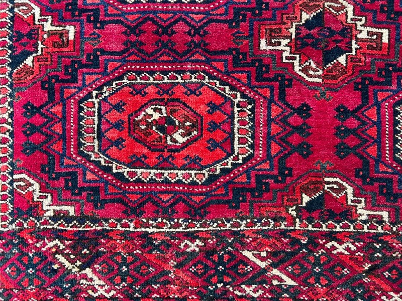 COLLECTORS' PIECE Antique Above 100 Years Old Sarouq Tekke Turkman Carpet gallery