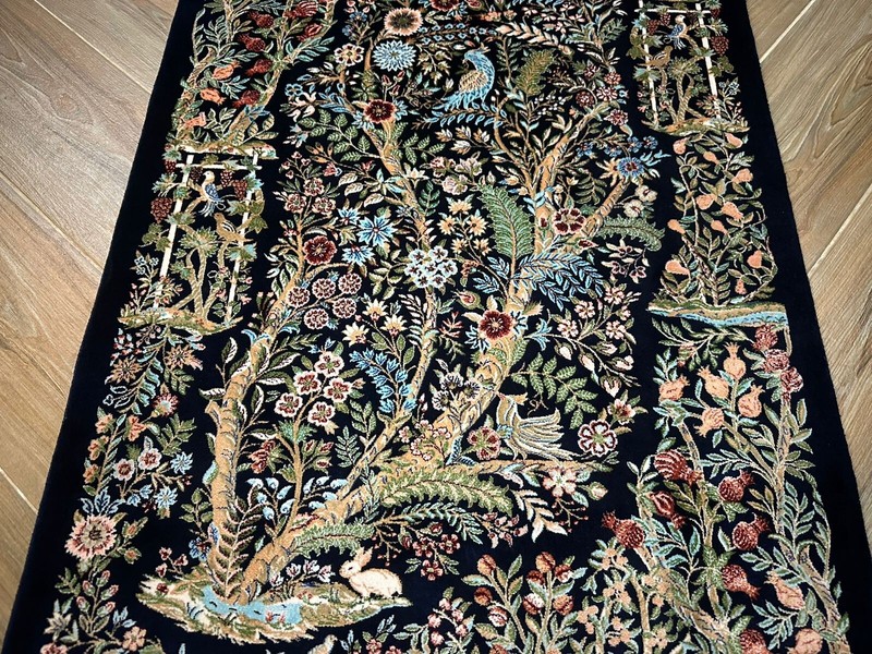 Luxury Pictorial Silk Rug or Wall Hanging Carpet 2x3 ft gallery