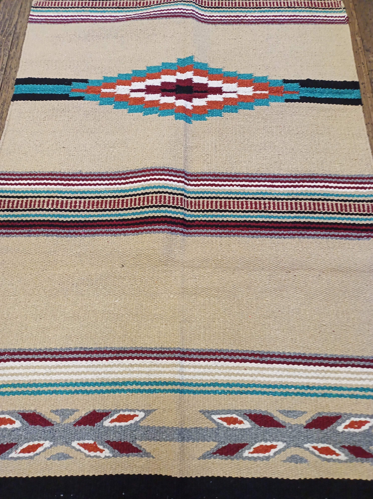 Handwoven Southwest Design Acrylic Rug; 20"X40" gallery