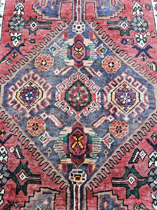 3.3 x 7.6 ANTIQUE KAZAK VINTAGE HERIZ RUG CAUCASIAN SERAPI OUSHAK KAZAK SHIRVAN gallery