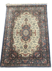 AUTHENTIC QOUM SILK WALL HANGING RUG SIGNED ” REZVANI “