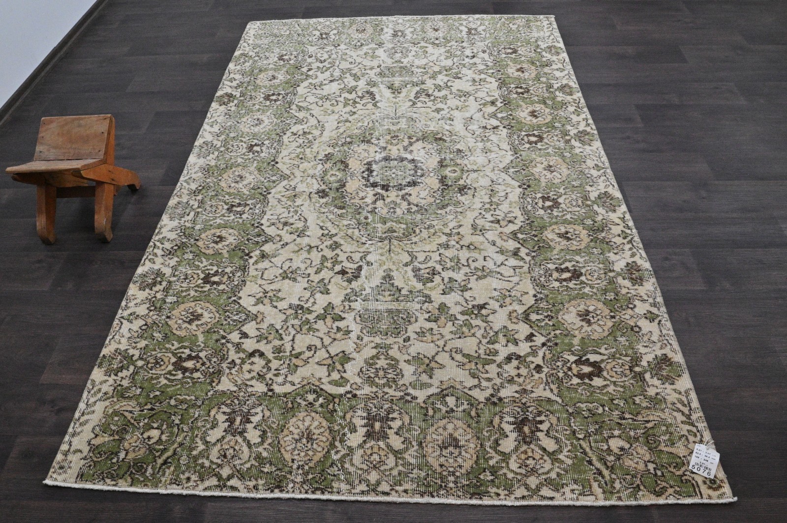 Oushak Turkish Vintage Rug 5x8 Kilim Rug Anatolian Handmade Boho Decor BEIGE gallery