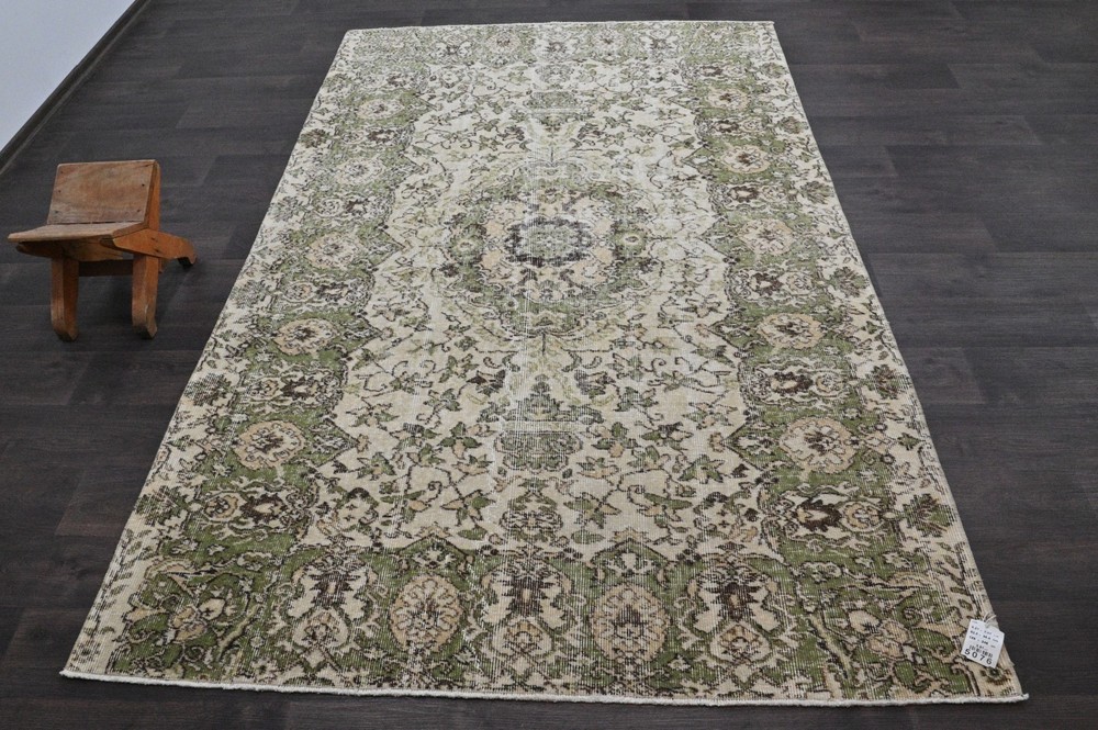 Oushak Turkish Vintage Rug 5x8 Kilim Rug Anatolian Handmade Boho Decor BEIGE