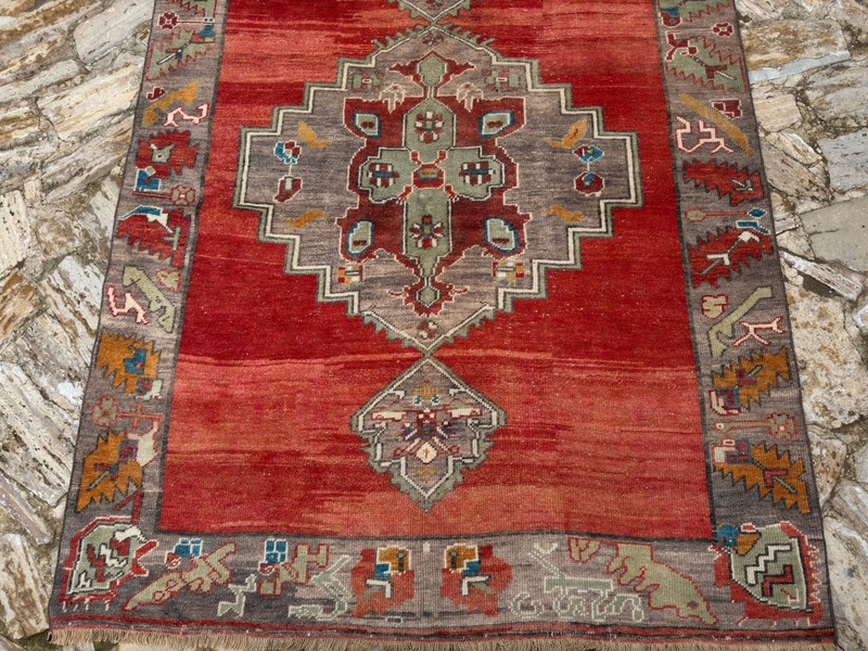 5x12 Vintage Rug, Turkish Rug, Red Rug, Area Rug, Anatolian Rug, Bedroom Rug gallery