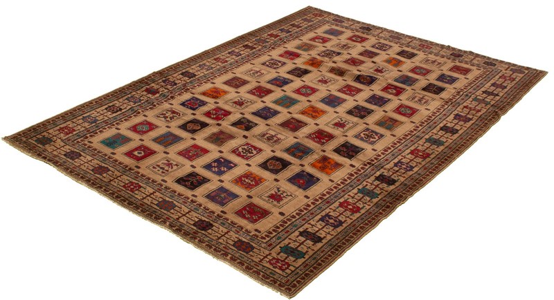 Vintage 6'11" x 10'1" Traditional Hand Knotted Vegetable Dye Wool Area Rug gallery
