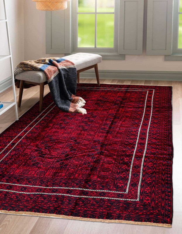Vintage Traditional Hand-Knotted Area Rug 6'9" x 10'0" Oriental Wool Carpet gallery
