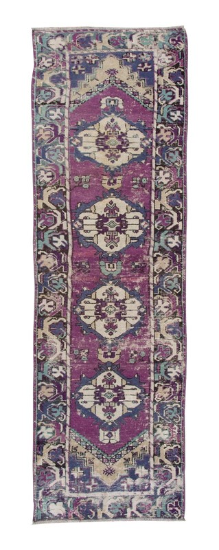 Oushak Rug,Runner Rug,Turkish Runner,Vintage Runner,Floor Rug, 2'11 x 9'10 feet gallery