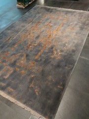 Wool and Silk 100% Hand Knotted Modern P E R S I A N Rug Large 6.5’X9.8′