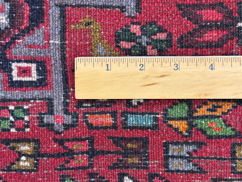 Hand Knotted Vintage Tribal Karajeh Runner 2x13 Red Wool Boho Oriental Area Rug gallery
