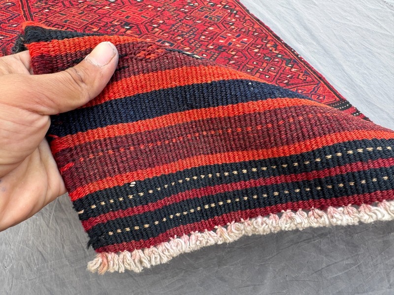 Antique Afghan Sumak Kilim Runner Rug tribal Wool entryway rare Runner gallery
