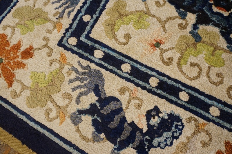 3X7 Antique Chinese Silk Area Rug 1935 gallery