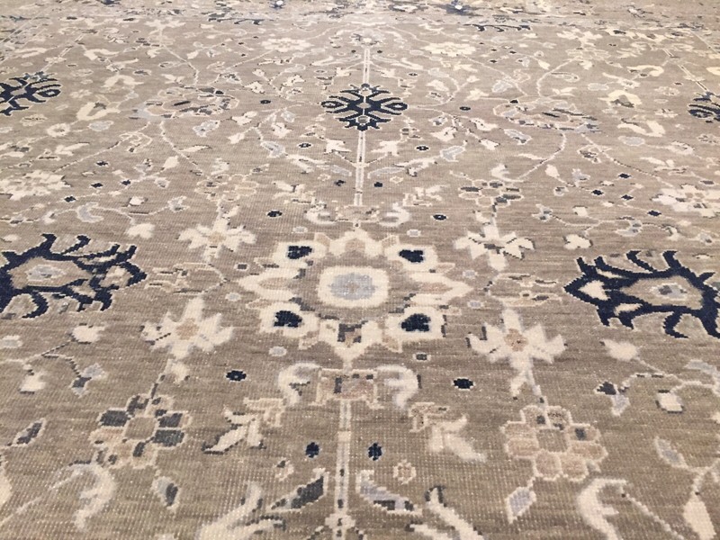 Genuine Hand Knotted L.Brown Oushak Heriz Geometric Area Rug Carpet 8’1”x10’,#59 gallery