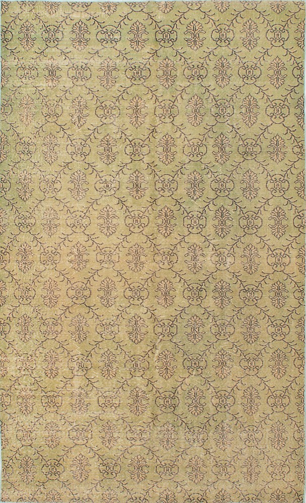 Vintage Hand-Knotted Area Rug 5'10" x 9'8" Traditional Oriental Wool Carpet