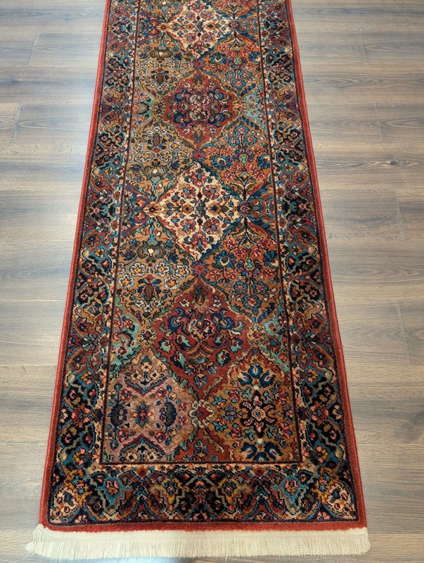 Karastan Runner Rug 2.6 x 8.6, Multicolor Panel Kirman #717 gallery