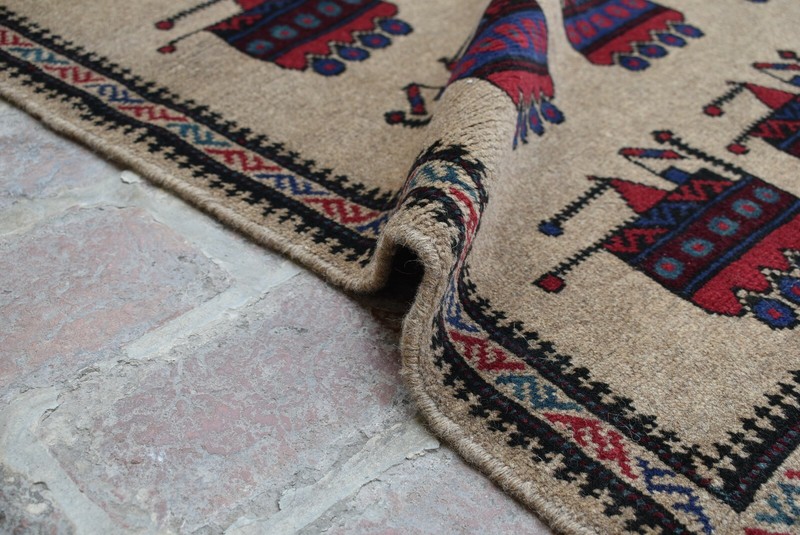 2'11 x 4'7 ft Handmade vintage afghan tribal shindand wool area rug, 3x5 war rug gallery