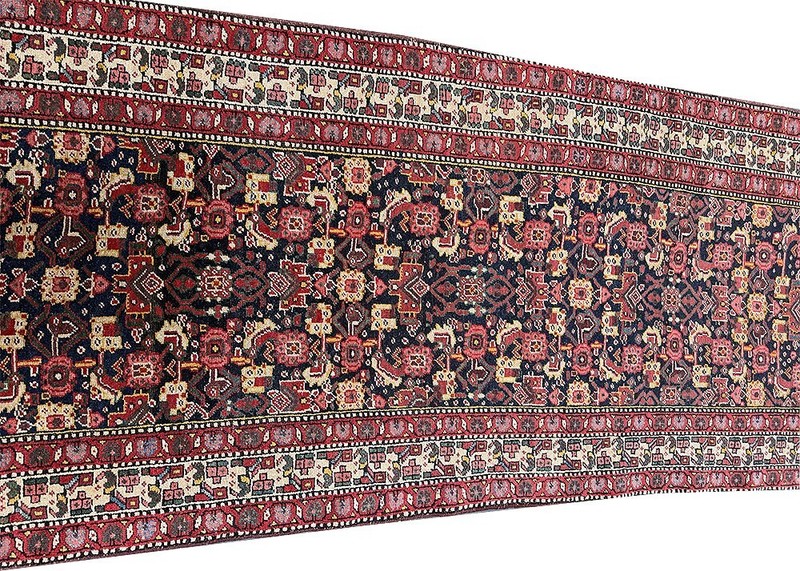 An Antique Decorative 17' Long Genuine NW Hallway Runner Rug gallery