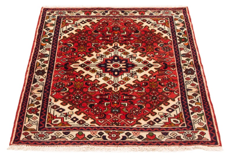 Vintage Hand-Knotted Area Rug 3'5" x 4'9" Traditional Wool Carpet gallery