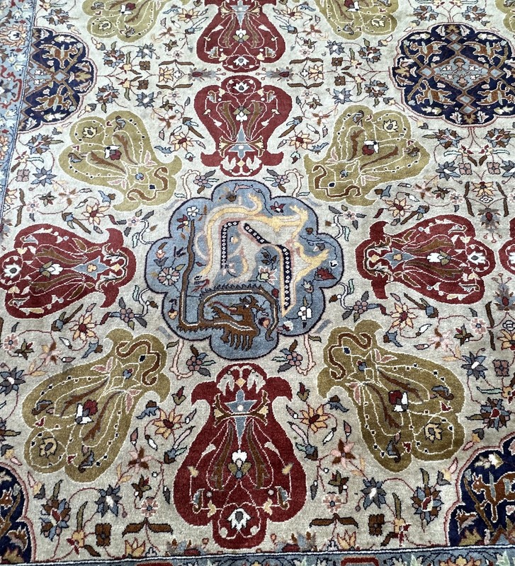 9X12 Rare Vintage Vase Dragon Rug Exceptional Hand Knotted 282cm x 373cm gallery