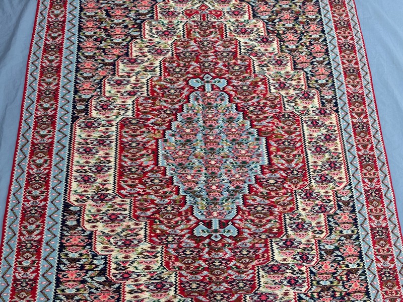 Vintage Turkish-Inspired Caucasian Kilim Rug 5x7'10 ft Oriental Area Carpet gallery