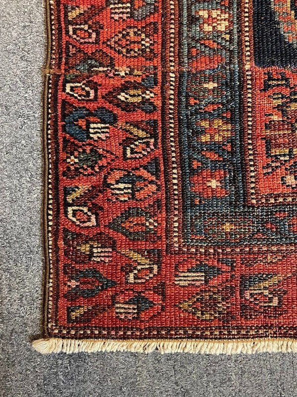 Antique Caucasian Paisley Leaf Runner Handwoven Rug Size 2'9 x 12'7 gallery
