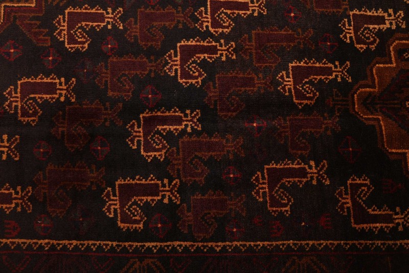 Traditional Vintage Hand-Knotted Area Rug 4'3" x 7'3" Oriental Wool Carpet gallery
