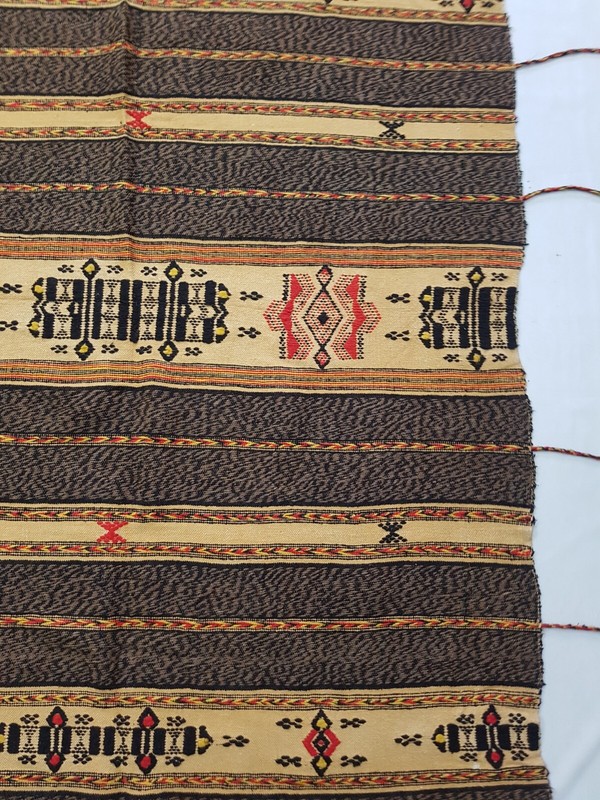 Vintage Handmade Traditional Anatolian Striped Kilim Floor Rug Carpet 242x148 cm gallery