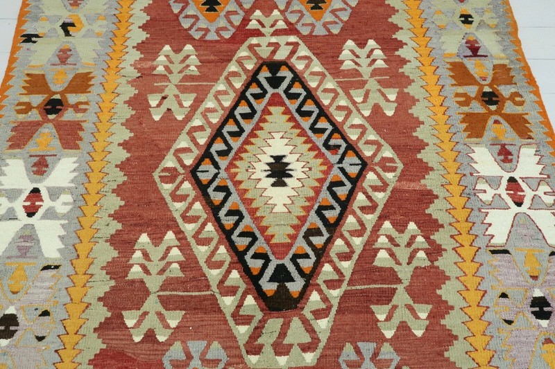 Anatolian Turkish Kilim Rugs Antique Rug Tribal Rug 65,3"X105,1" Area Rug Carpet gallery