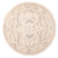 Vintage Hand-Knotted Carpet 7’10” x 7’10” Traditional Oriental Wool Area Rug