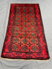 3’7×6’5 ft Vintage Turkmen Bokhara Hand Knotted Oriental Area Rug