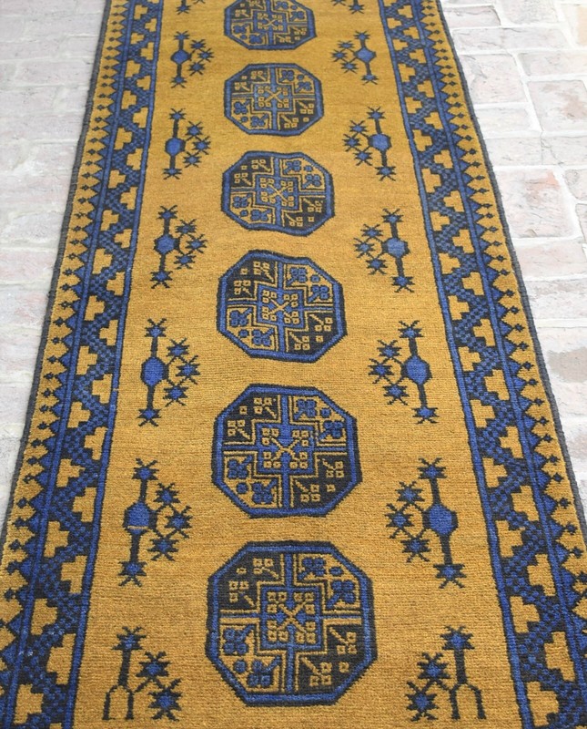 3x10 Ft Handmade Afghan Turkmen Oushak Wool Rug Persian Oriental Hallway runner gallery